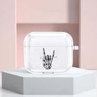 Чехол ROCK ON SKELETON для Apple Airpods 3, мягкий чехол для Airpods Pro Airpods 2, беспроводные наушники Funda