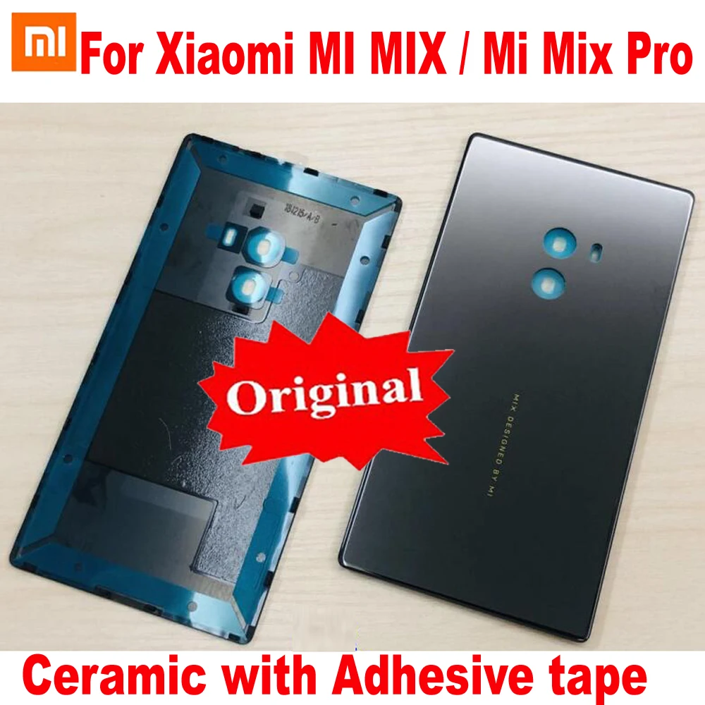 

Original New Best Ceramic Battery Back Cover Housing Door Rear Case For Xiaomi MI MIX / mimix pro Phone Shell with Adhesive tape