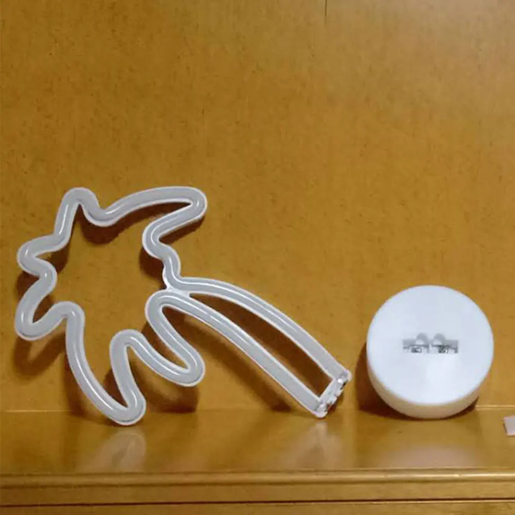 

Night Lamp Led Neon Light Home Decor Atmosphere Restaurant Bedroom 3D Party Coconut Tree Shape Gift Tabletop Bar