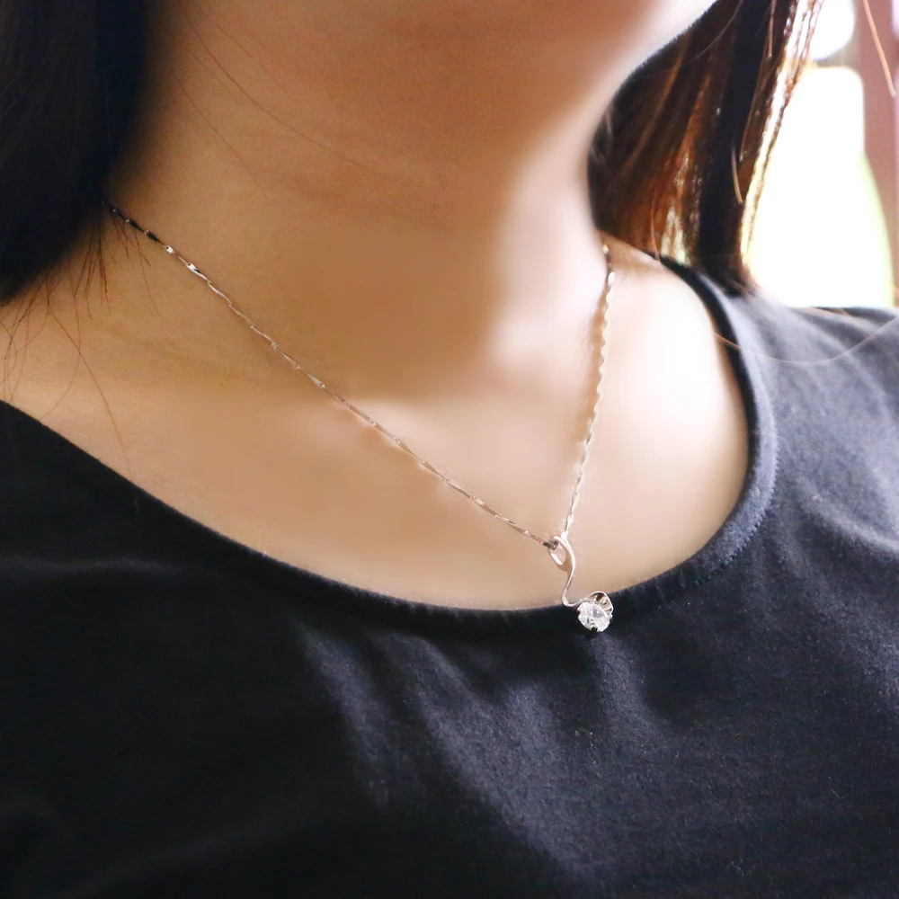 Пара обещаний ожерелье Минимальная Бесконечность Подвески из серебра ожерелья