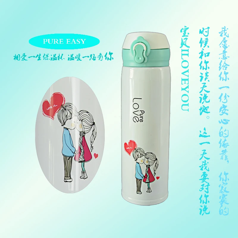 400 мл Термос из нержавеющей стали бутылка для воды милый подарок термальные