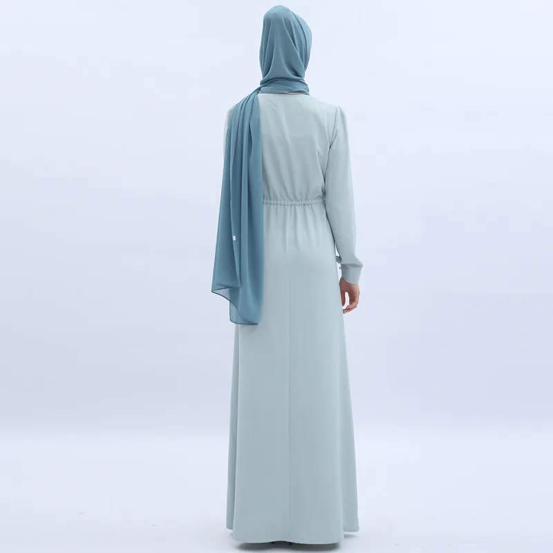 Мятно зеленый мусульманский с длинным рукавом|muslim dress|black abayablack muslim dress |