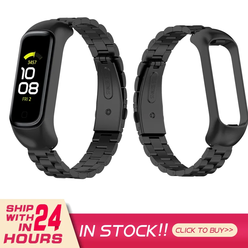 

Stainless Steel Band For Samsung Galaxy Fit 2 Metal Replacement Strap Wristband For Samsung Galaxy Fit2 R220 Fashion Bracelet