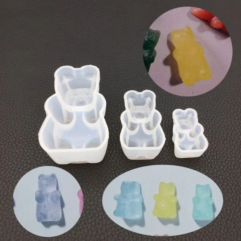 DIY силиконовая форма Gummy Bear Candy полимерная для торта шоколада помадки формы