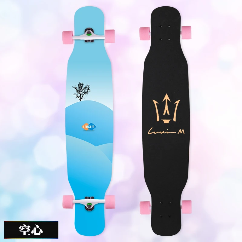 MS414 Dream Ⅰ 107 см/42 дюйма многоцветная печать Griptape dancing Street Longboard Abec-9 высокоскоростной хромированный стальной подшипник - Цвет: 04
