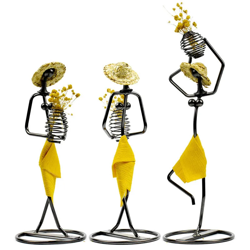 Женская шляпа оригинальный персонаж миниатюрная фигурка украшение для стола