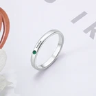 Цвета подлинного серебра с Цвет кольцо для женщин кольцо персонализированные камень кольцо ювелирные изделия Уникальный Подарок на годовщину