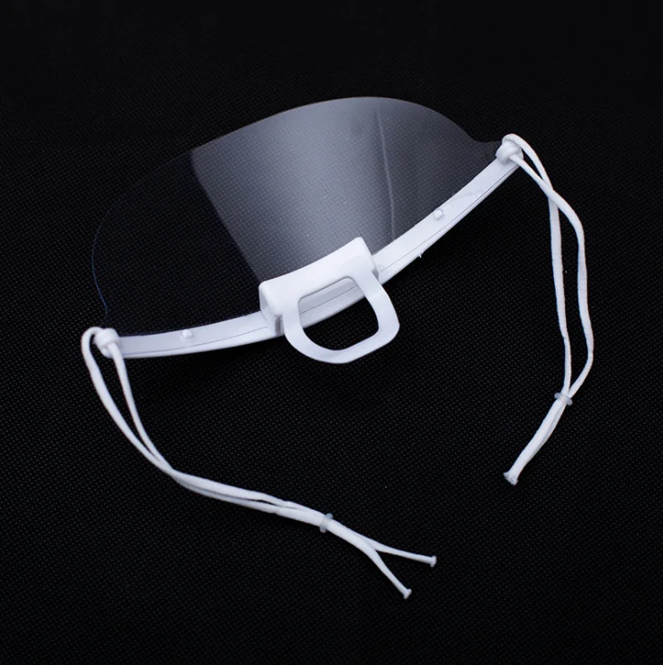 

10pcs masque lavable Transparent Mask Windproof Face Shield Combine Plastic Clear Face Mask Mascarilla d5 Halloween cosplay