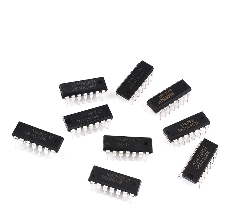 

10PCS DIP14 SN74LS00 01 02 03 04 05 06 07 08 09 10 11 14N DIP Integrated IC