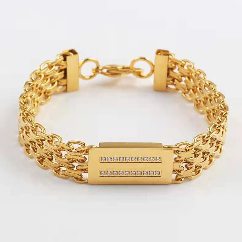 Распродажа от производителя мужской браслет из нержавеющей стали модный горячий