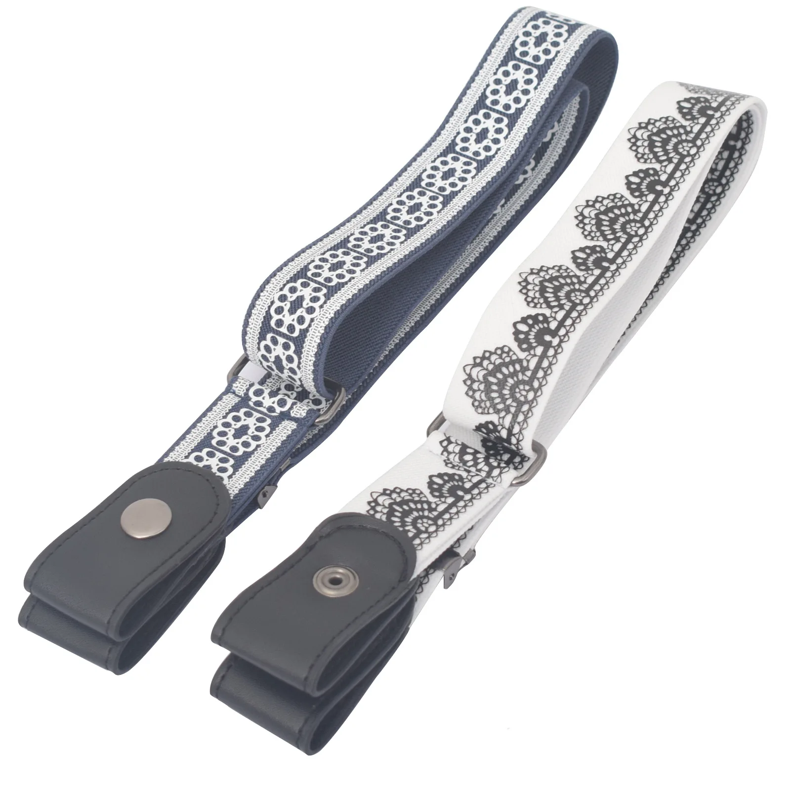 С застежкой и пряжкой Бесплатная эластичный пояс с без пряжки ремень для его