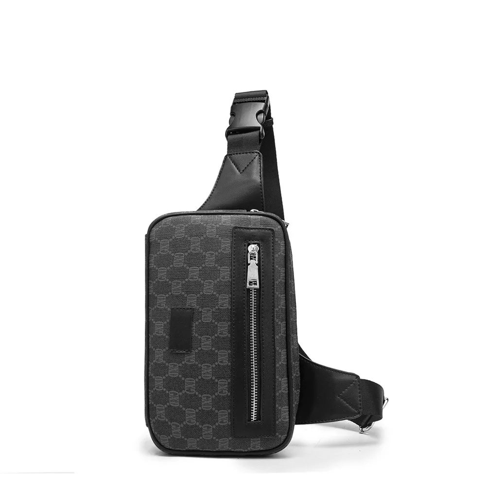 

Men Chest Bag Pack Shoulder Crossbody Handbag Purse Luxury Brand Designer GDX letters Printed PU Leather Sling Backpack Small