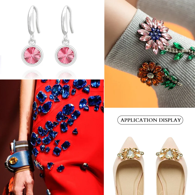 

Heart Shape Crystal Fancy Stone Pointed Back Rhinestones Glue On Crystal Beads K9 Glass Loose Diamond For Jewelry Making DIY