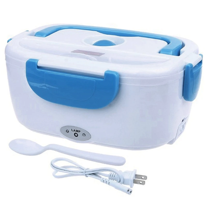 

Stainless Steel Electric Heating Lunch Box Car Office School Food Warmer Container Heater Bento Box Set