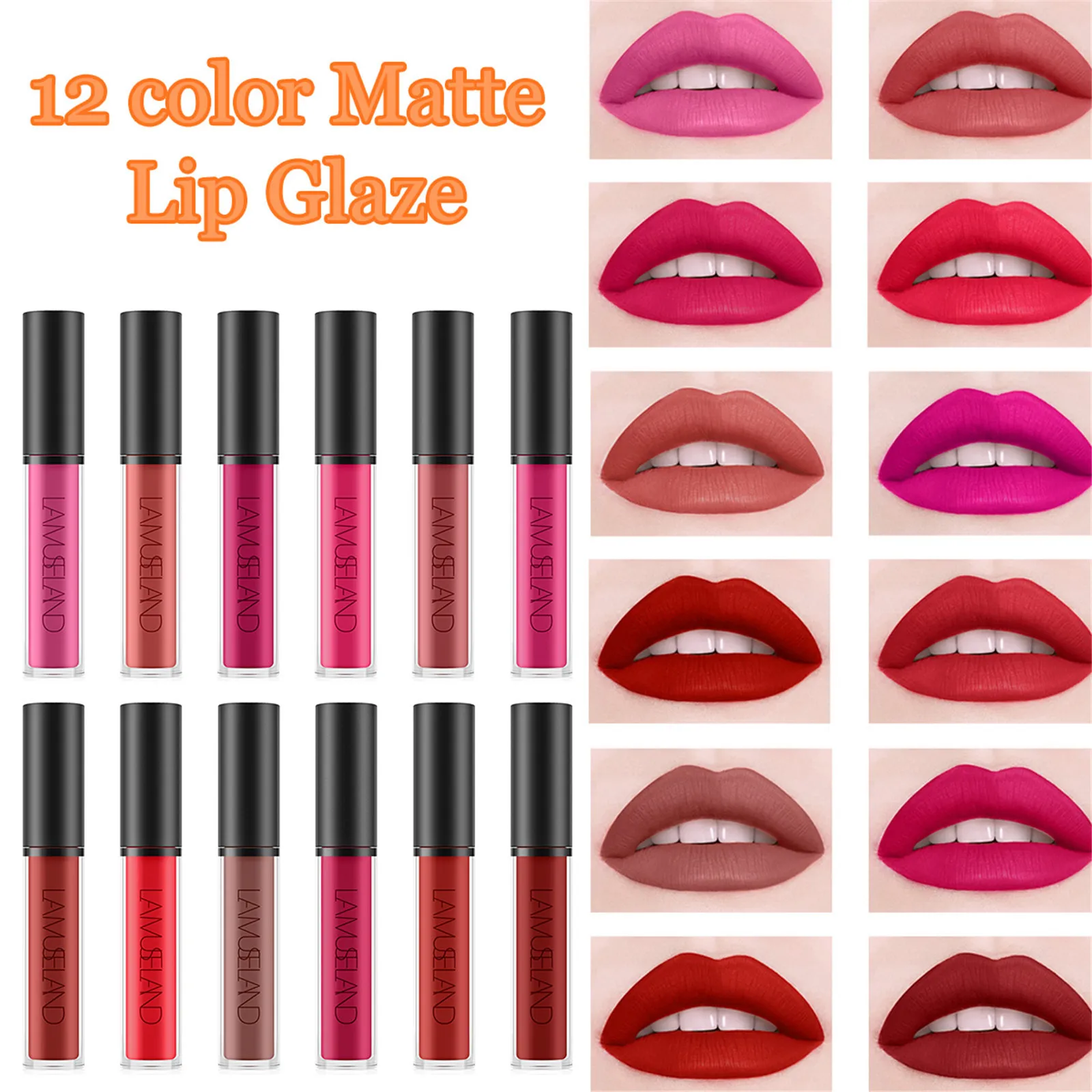 Стойкая помада в стиле ретро паста цветной Блеск для губ Медовый стойкий