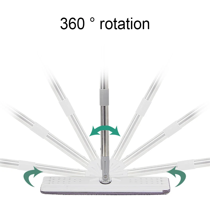 Плоская Швабра набор ковша 360 градусов вращения очистки ленивый инструмент