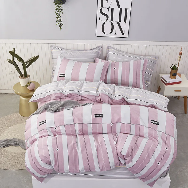 Комплект постельного белья BBSET с розовым рисунком комплект пододеяльников 3D