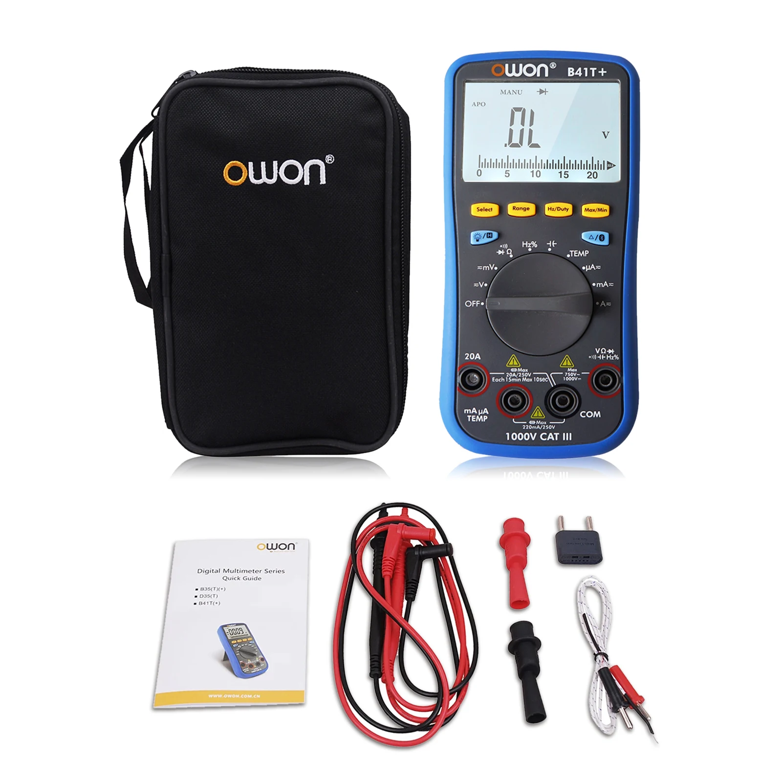 Цифровой мультиметр OWON B41T + умный Автомобильный 4 1/2 с Bluetooth точный