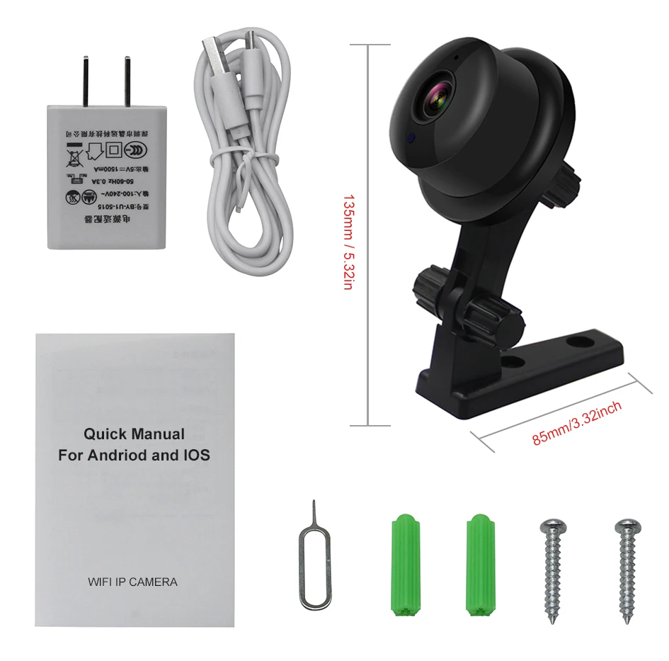 

IP Camera Wireless Mini Camera Spy WIFI 1080P Video Surveillance Night Vision Device Dvr Card Telecamera Home Security Baby CAM