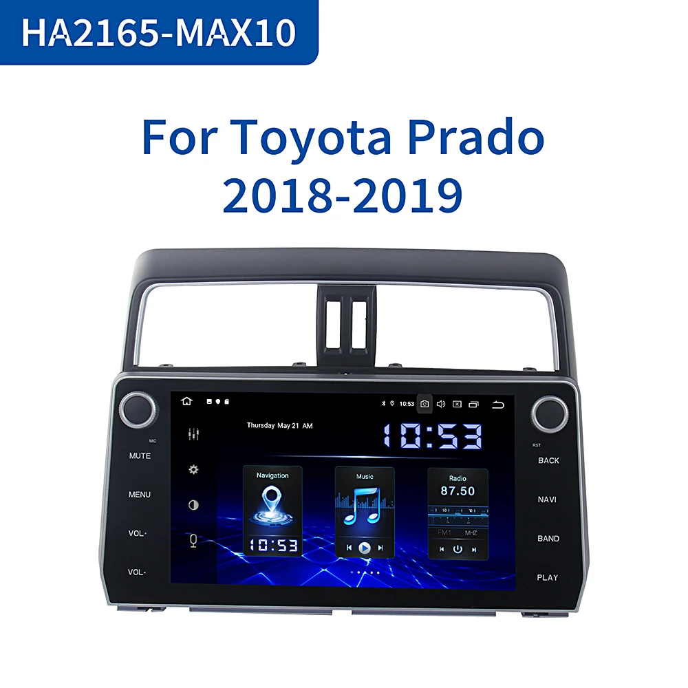 Автомобильный радиоприемник Dasaita DSP Android 10 0 для Toyota New Prado навигация 2018 Авторадио с