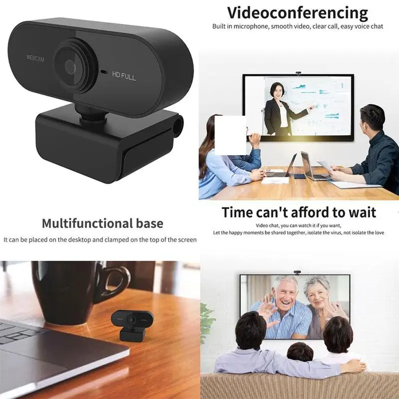 

Full HD 1080P Smart Camera Built-in Microphone USB Video Intercom Camera for Online Class Video Conference Webcast Video Call