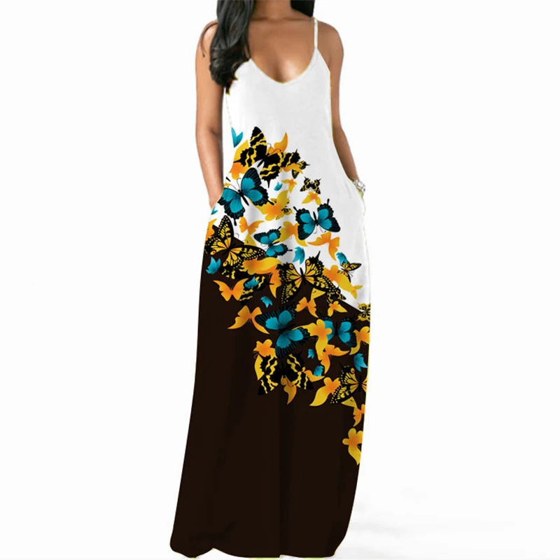 

Plus Size Mermaid Dress Women Fashion Summer Autumn Sleeveless Sexy Dresses Loose Party Office Lady Ankle-Length Vestidos