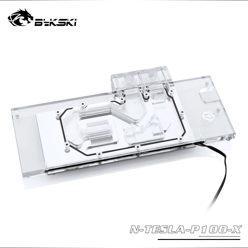 BYKSKI водный блок для Tesla TESLA P100 GPU карты/полное покрытие медный радиаторный блок/3PIN
