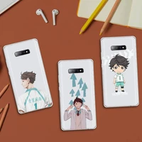 haikyuu oikawa volleyball anime phone case transparent for samsung galaxy s note 8 9 11 20 10 pro e lite p plus a81
