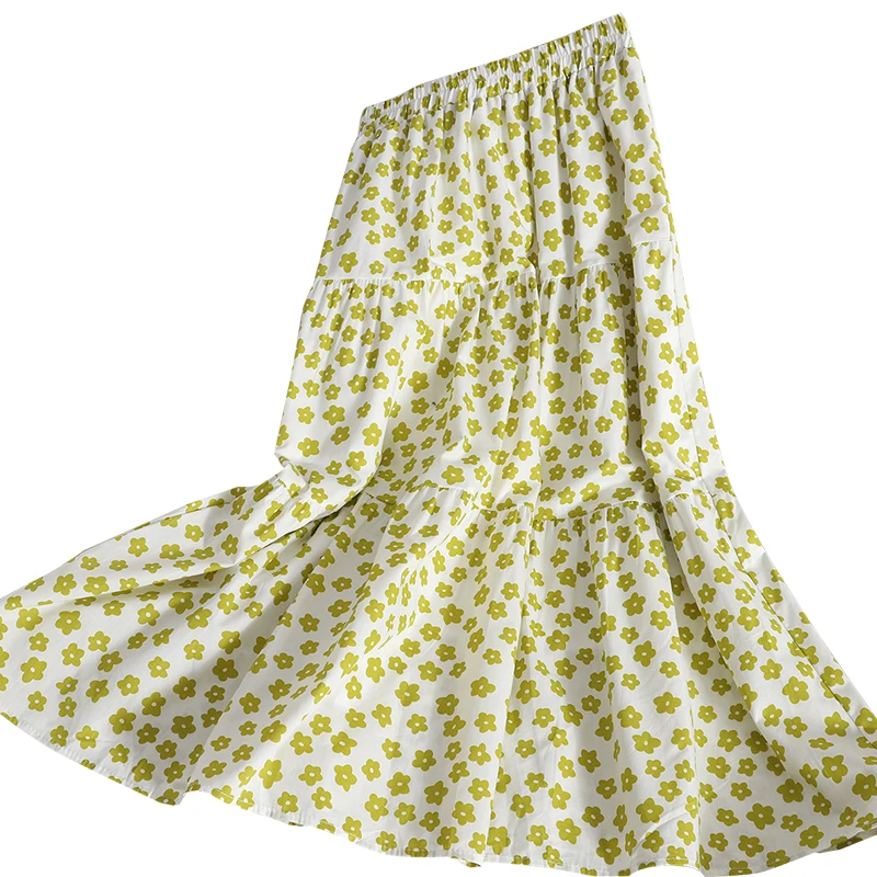 

Fashion Stitching Dress By Age In Wild Floral Skirt Skirts Summer New Korean Women Significantly Lanky Waist Skirt