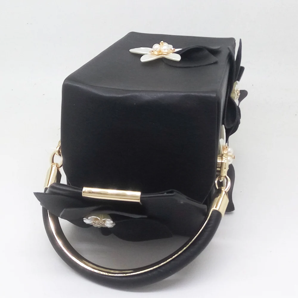 Вечерний женский клатч Boutique De FGG оригинальная сумочка в форме подарочной коробки