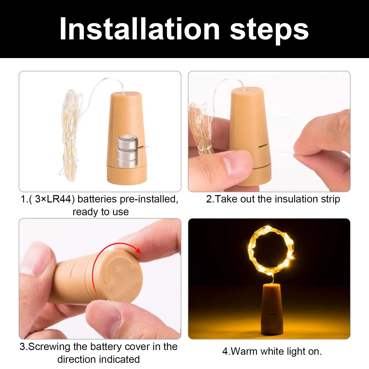 Светильники в форме винных бутылок с нить пробкой светильник s на батарейках