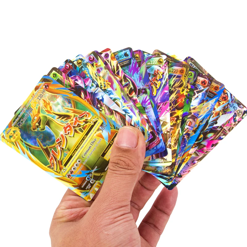 Juego de Pokemon-juguetes de tarjetas MEGA EX versi&oacute;n en ingl&eacute;s, batalla brillante No repetida, carta de colecci&oacute;n, juguetes para ni&ntilde;os, regalos-2