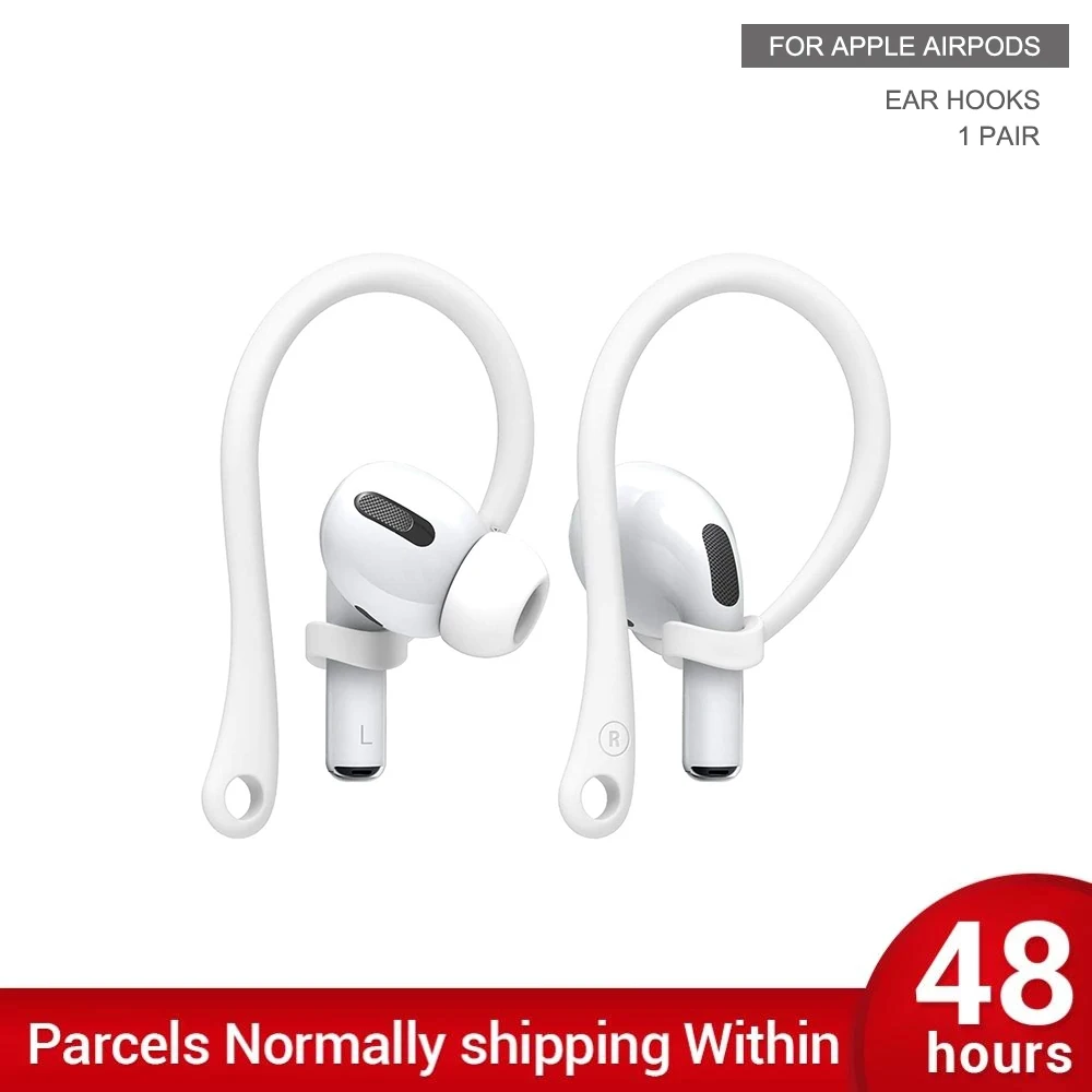 1 Pair Ear Hook Soft Silicone TPU Protective Earhooks Anti-lost Earhooks Earphone Holder for AirPods (AirPods Not Included)