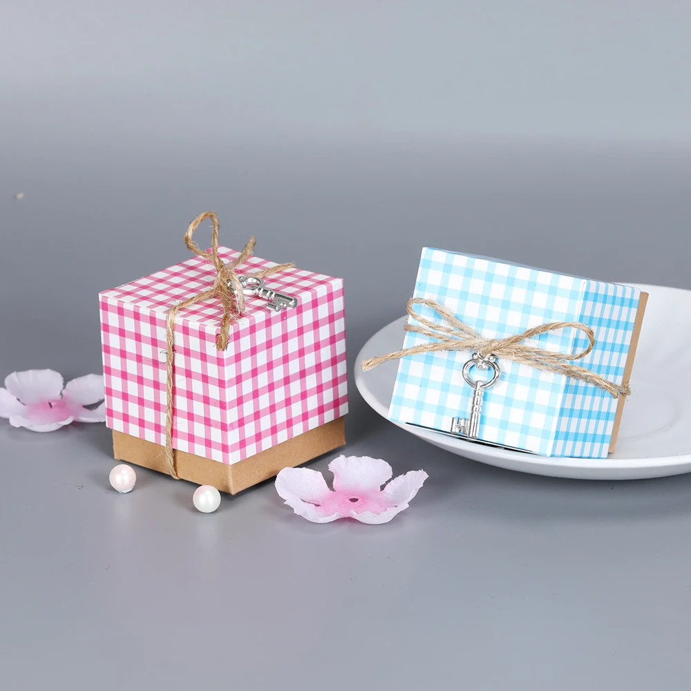 Упаковка для упаковки шоколадных конфет рубашек в клетку 10 шт. | Дом и сад