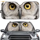 Солнцезащитный козырек на лобовое стекло автомобиля с принтом совы