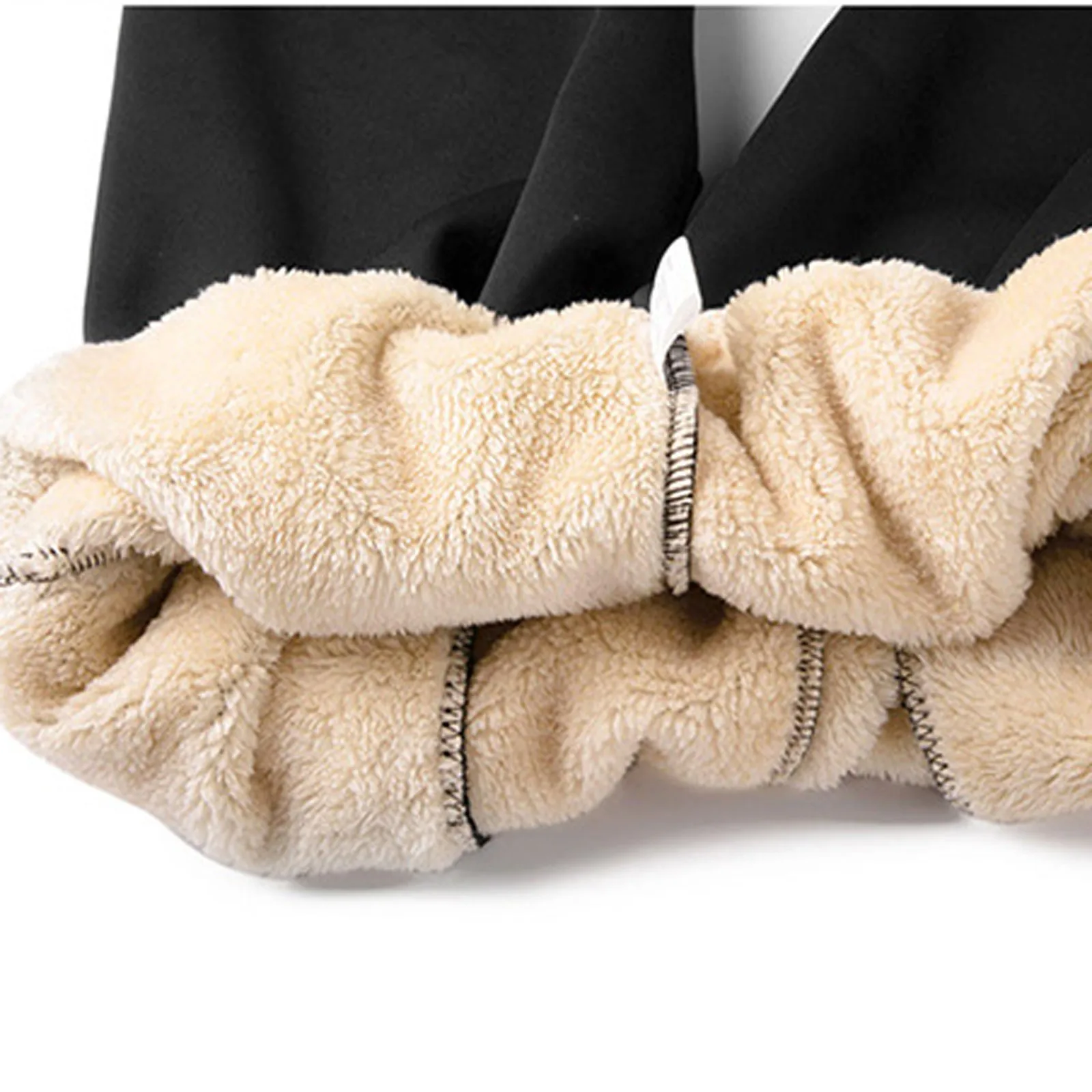 

Pants Men Thermal Fleece Pockets Winter Warm Pants Thickened Fleece Lined Casual Sports Loose Trousers Pants Plus Size 5XL 6XL