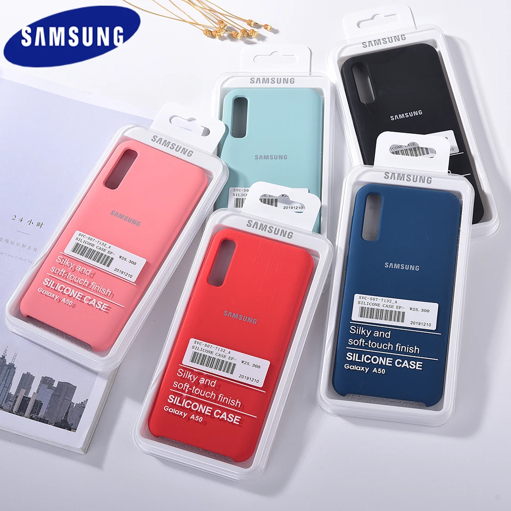 Чехол A50 для Samsung Galaxy A 50 чехол-накладка из жидкого силикона карамельных цветов