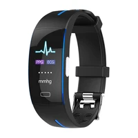 mocrux p3plus blood pressure wrist band heart rate monitor ppg ecg smart bracelet activit fitness tracker intelligent wristband
