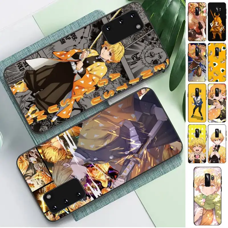 

Demon Slayer Agatsuma Zenitsu Phone Case for Samsung S10 21 20 9 8 plus lite S20 UlTRA 7edge