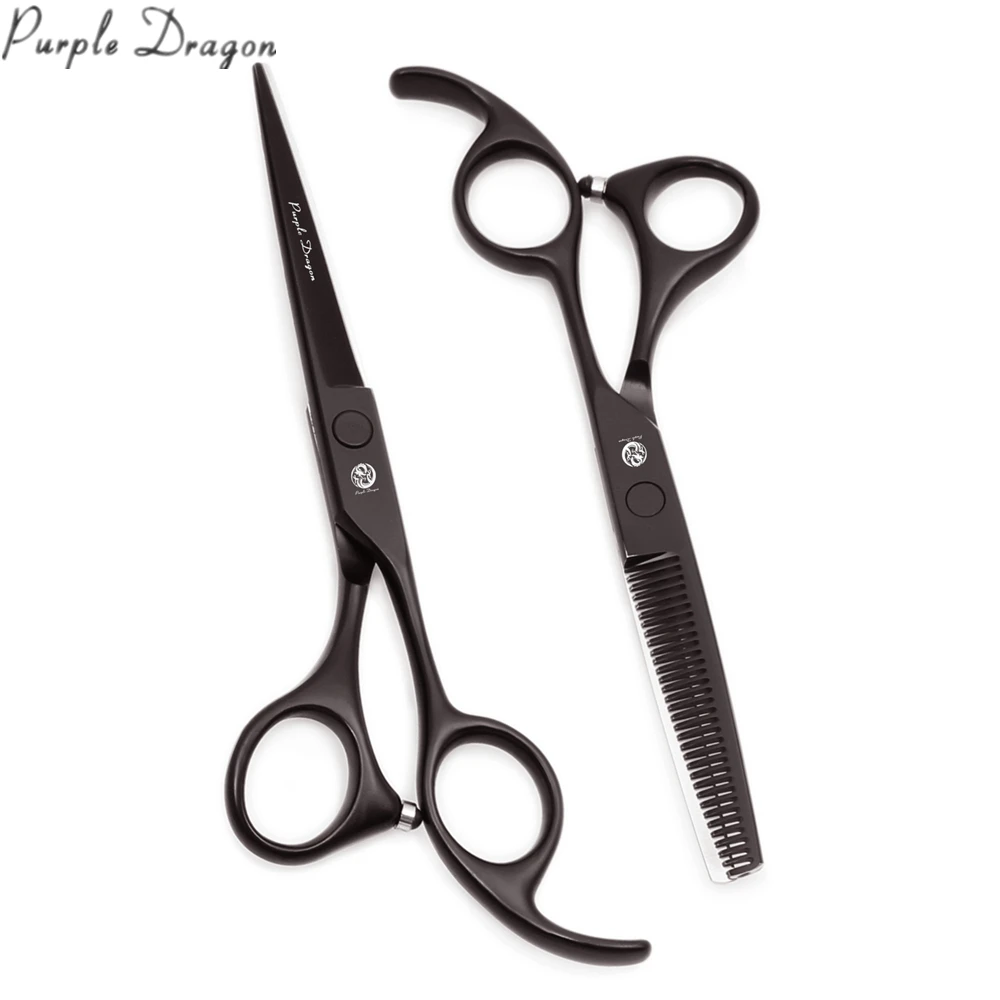Парикмахерские ножницы 6 0 дюйма Японские Стальные филировочные фиолетового