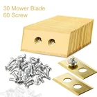 30 шт газон робот лопасти обшивки газонокосилка Сменное лезвие для Worx Landroid роботизированная косилка Сменное лезвие с 60 винт