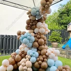 190 шт., латексные воздушные шары с кремом абрикоса, персика, мака, синего Коко