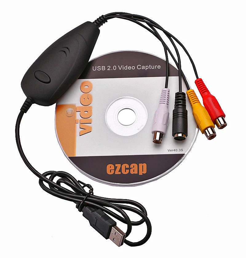 Win10 USB Аудио Видео Захват захват аналогового видео от VHS 8 мм видеокамера DVD плеер TV