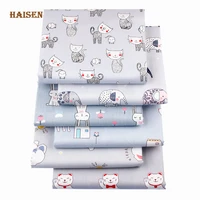 gray cartoon series printed fabric twill cloth for diy sewing quilting babychild bed sheet clothes textile material by meter