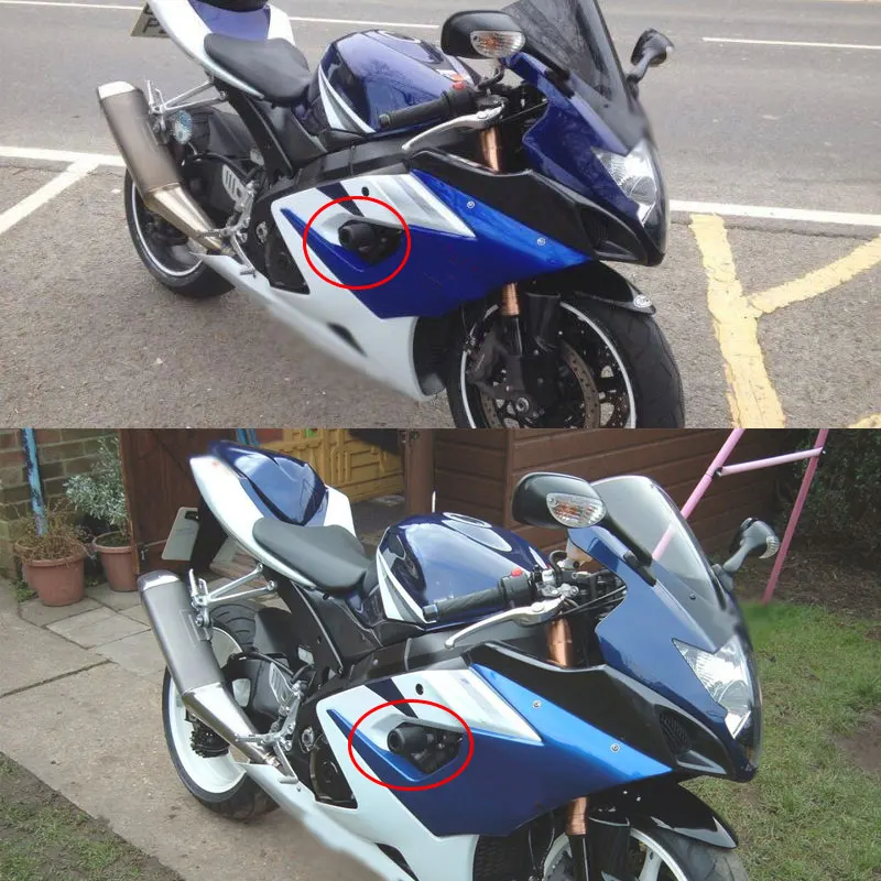 Для Suzuki GSXR1000 GSX-R GSXR 1000 K5 2005 2006 углеродный мотоцикл без обрезания рамка Слайдеры