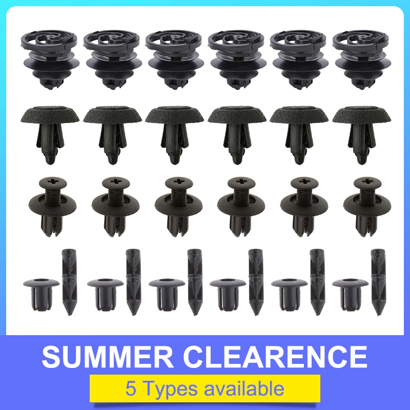 60 шт. крепеж для автомобильного бампера 6 мм 10 фиксатор заклепок с отверстием