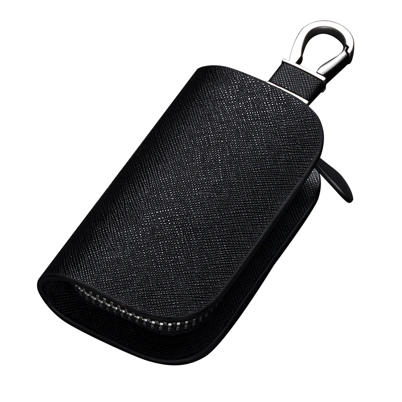 

Leather Car Key Case For Opel Andrayat Merina Zafira Insola Universal Key Cover With Car Logo Keychain Car Accessories