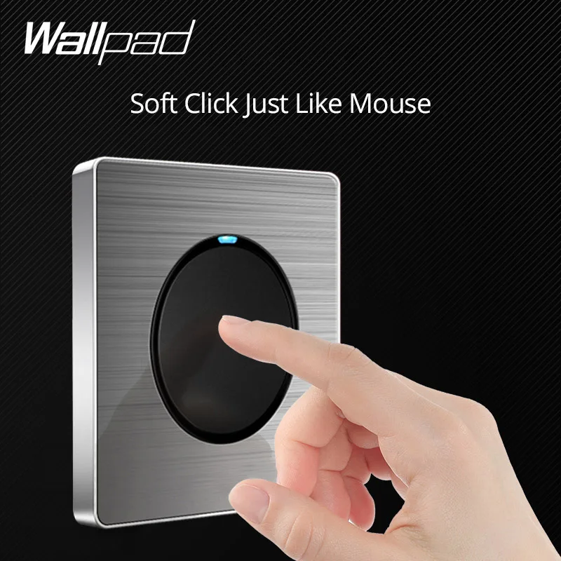Wallpad 1 Gang 2 Way настенный светильник переключатель случайный щелчок кнопка с