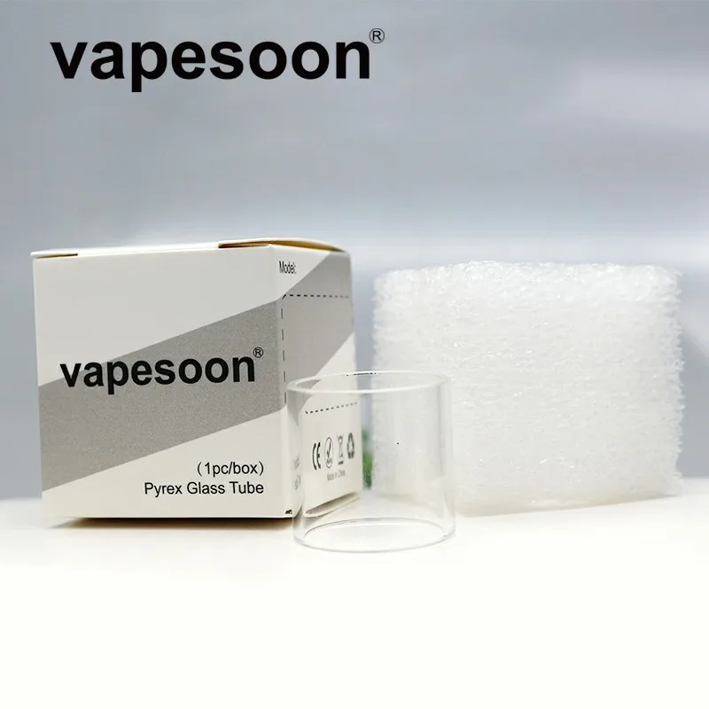 

40pcs vapesoon Replacement Pyrex Clear Glass Tube for Tarot Nano TC Kit 2ml Veco Atomizer 22mm Tank