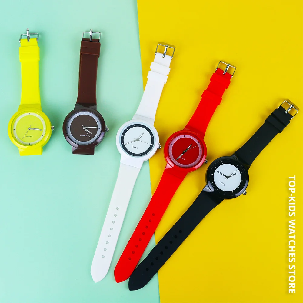 

New Jelly Cute Children Watches Girl Silicone Strap Wrist Watch Women Student Clocks Relogio Masculino Saat Dropshipping